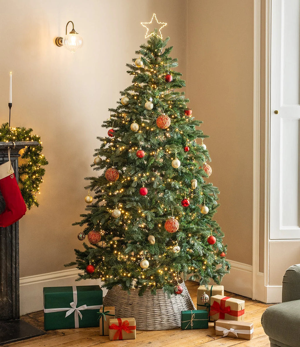 The Tinsel Tree™ — 7.5 ft Pre-Lit Noble Fir Christmas Tree